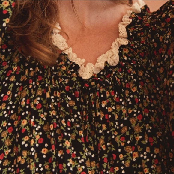 DOEN BLIX DRESS -- INK MONTPELLIER FLORAL - Picture 4 of 5